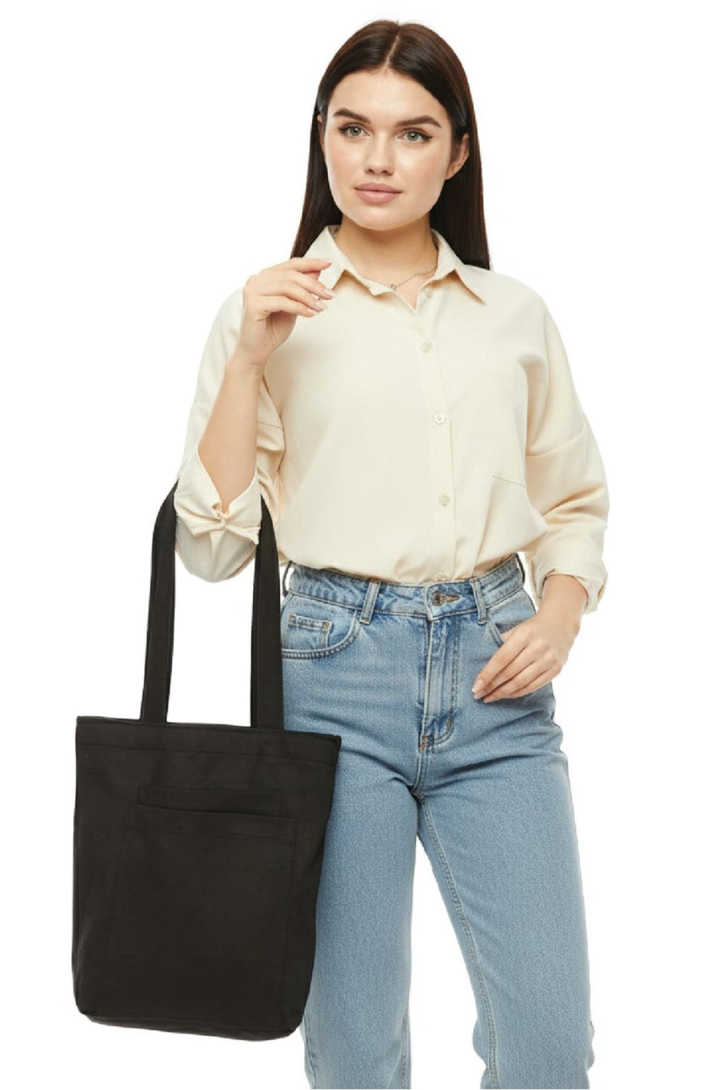 2 Cepli Siyah Gabardin Çanta