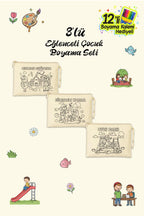 3 Adet Eğlenceli Aktiviteler Boyama Cüzdanları