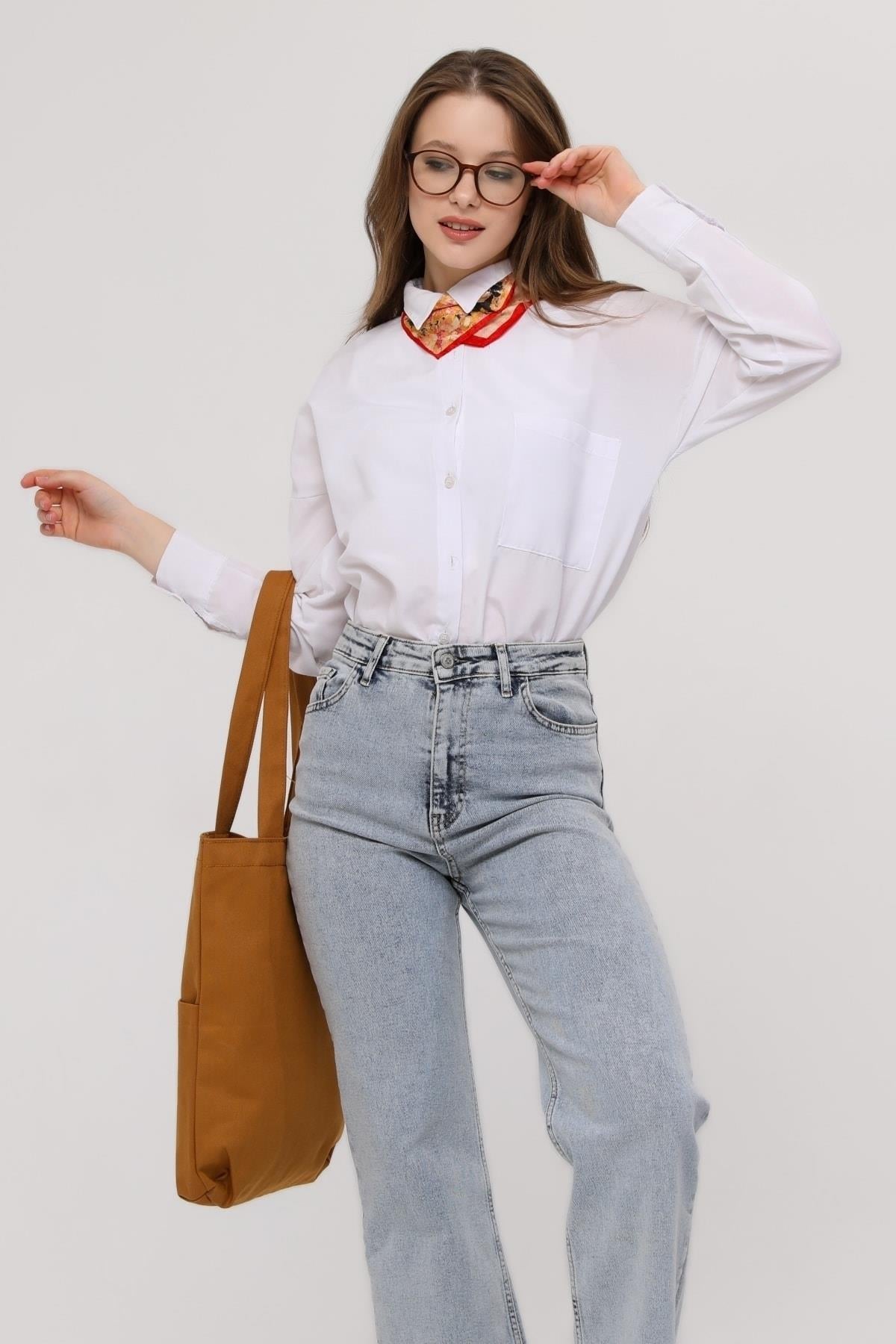 3 Cepli Kiremit Gabardin Çanta