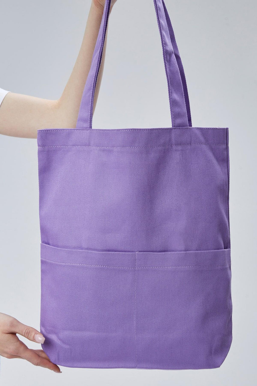 3 Cepli Lila Gabardin Çanta