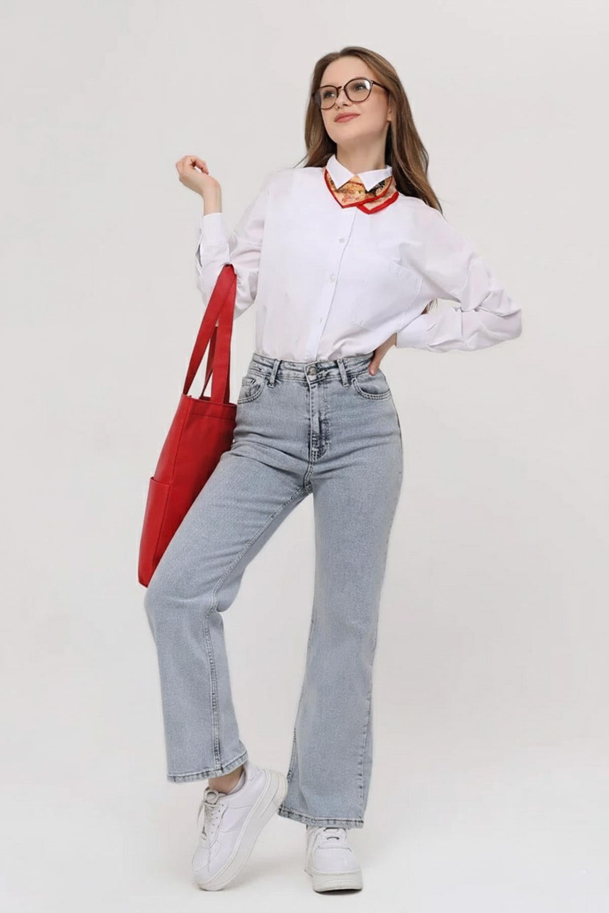 3 Cepli Kırmızı Gabardin Çanta