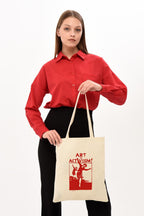 Art Is Activism Baskılı Ham Bez Çanta