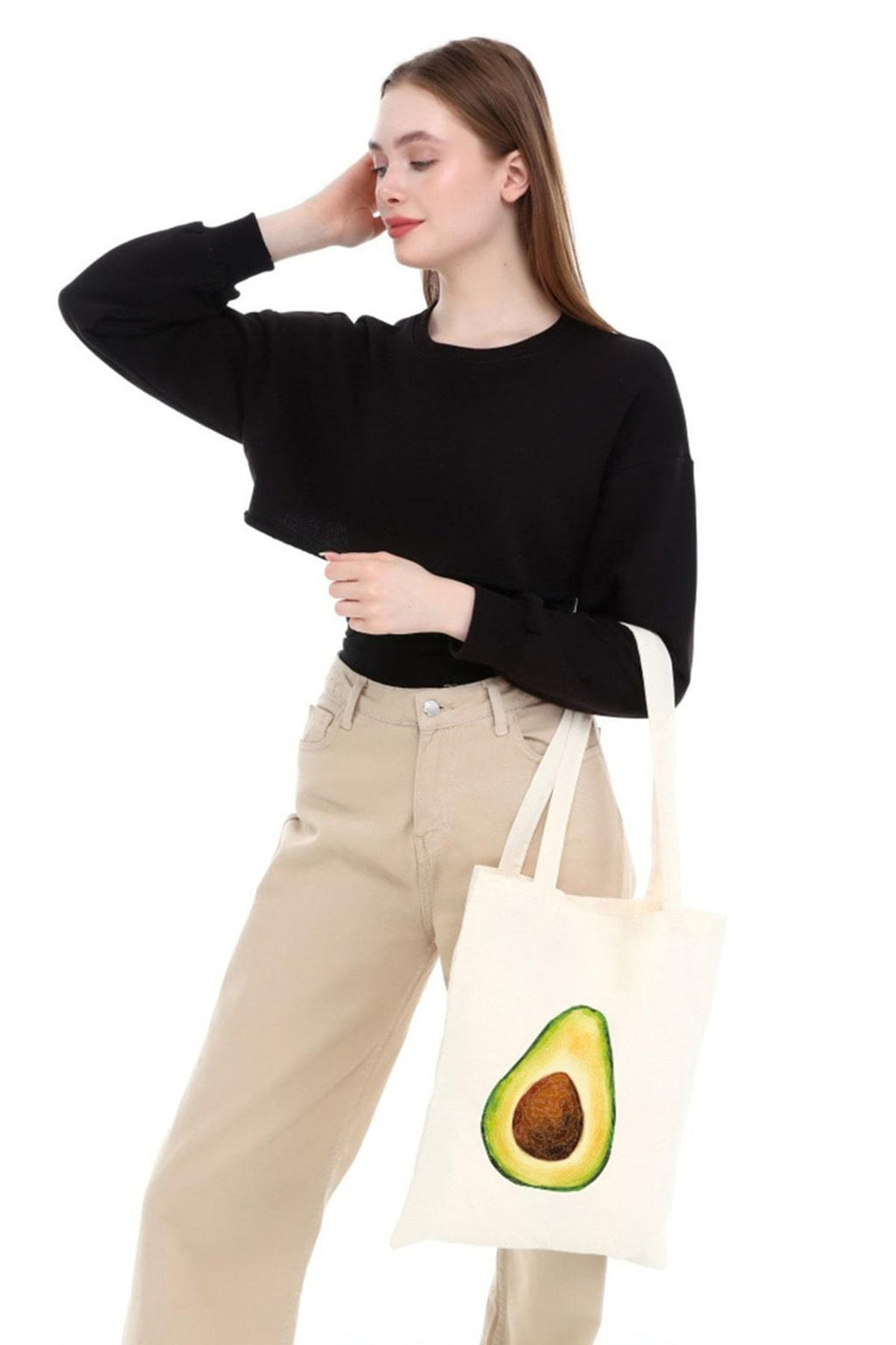 AVOKADO BASKILI HAM BEZ ÇANTA | 8 CM ALT KÖRÜKLÜ (35X40X8) (Tek Taraflı)