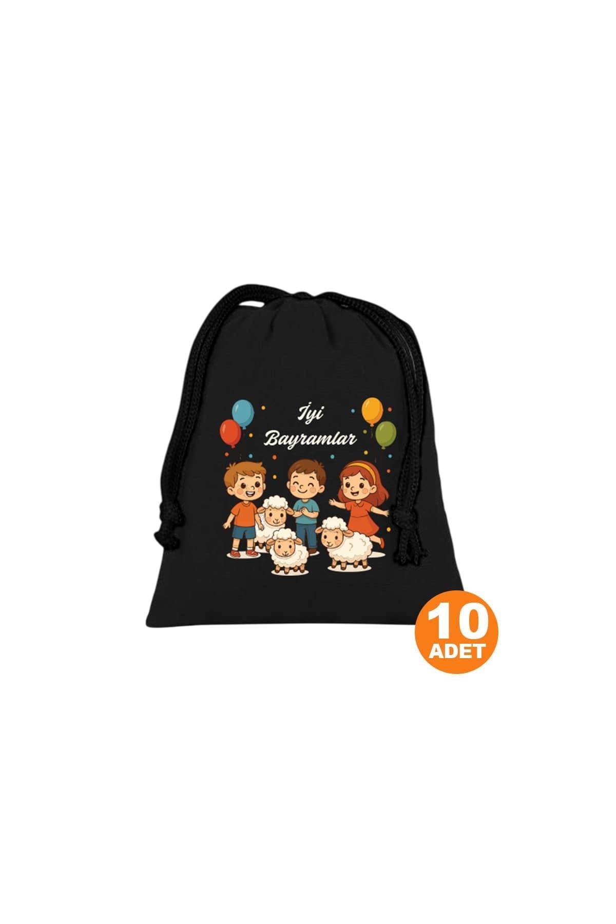 Siyah Bayram Harçlığı Kesesi 12x16cm (10ADET)