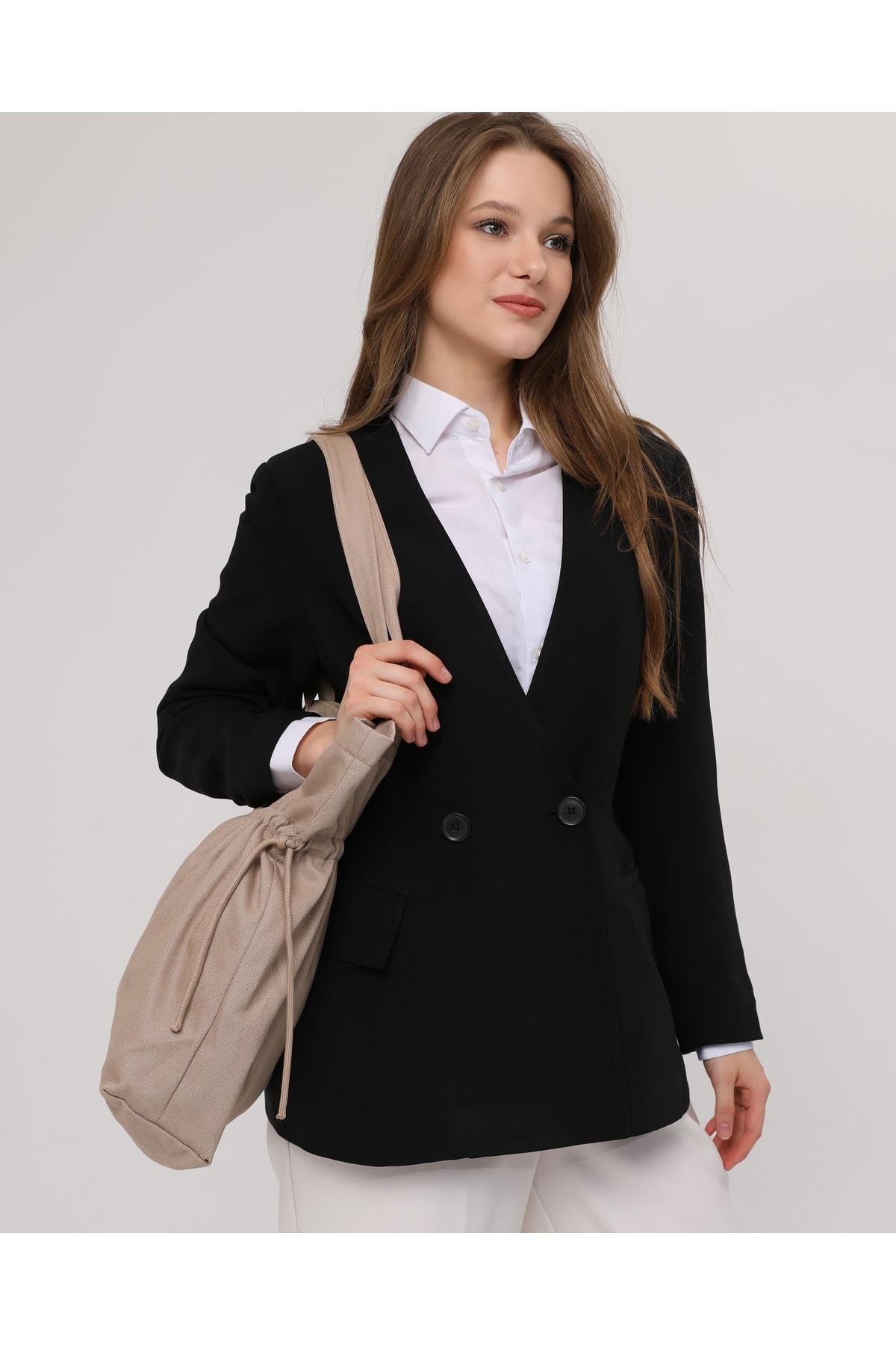 Büzgülü Model Çanta (Vizon)