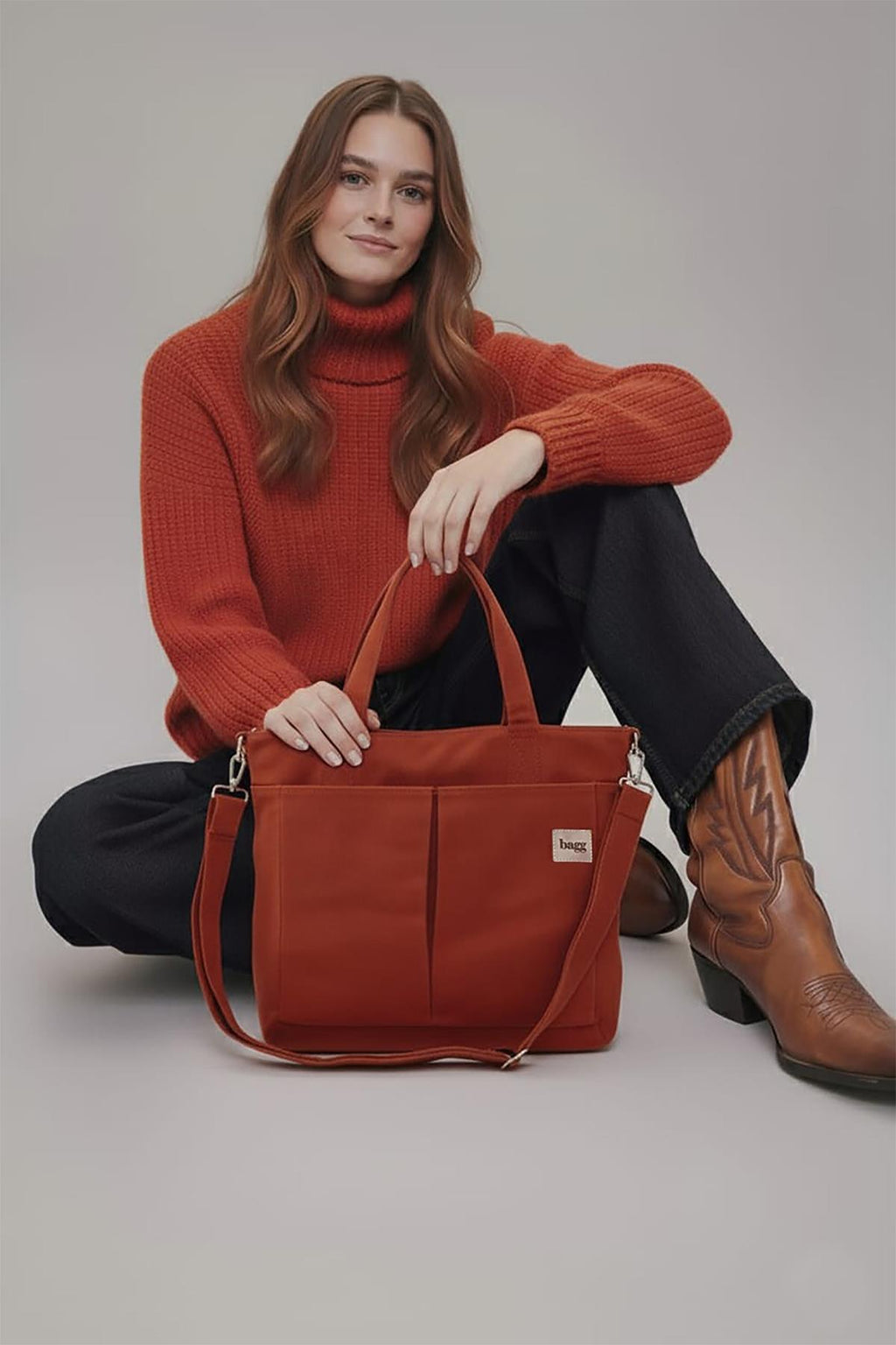 Çapraz Kırmızı Kanvas Çanta PL