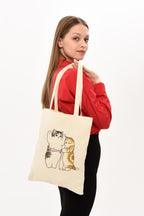 Cats Size Baskılı Bez Çanta