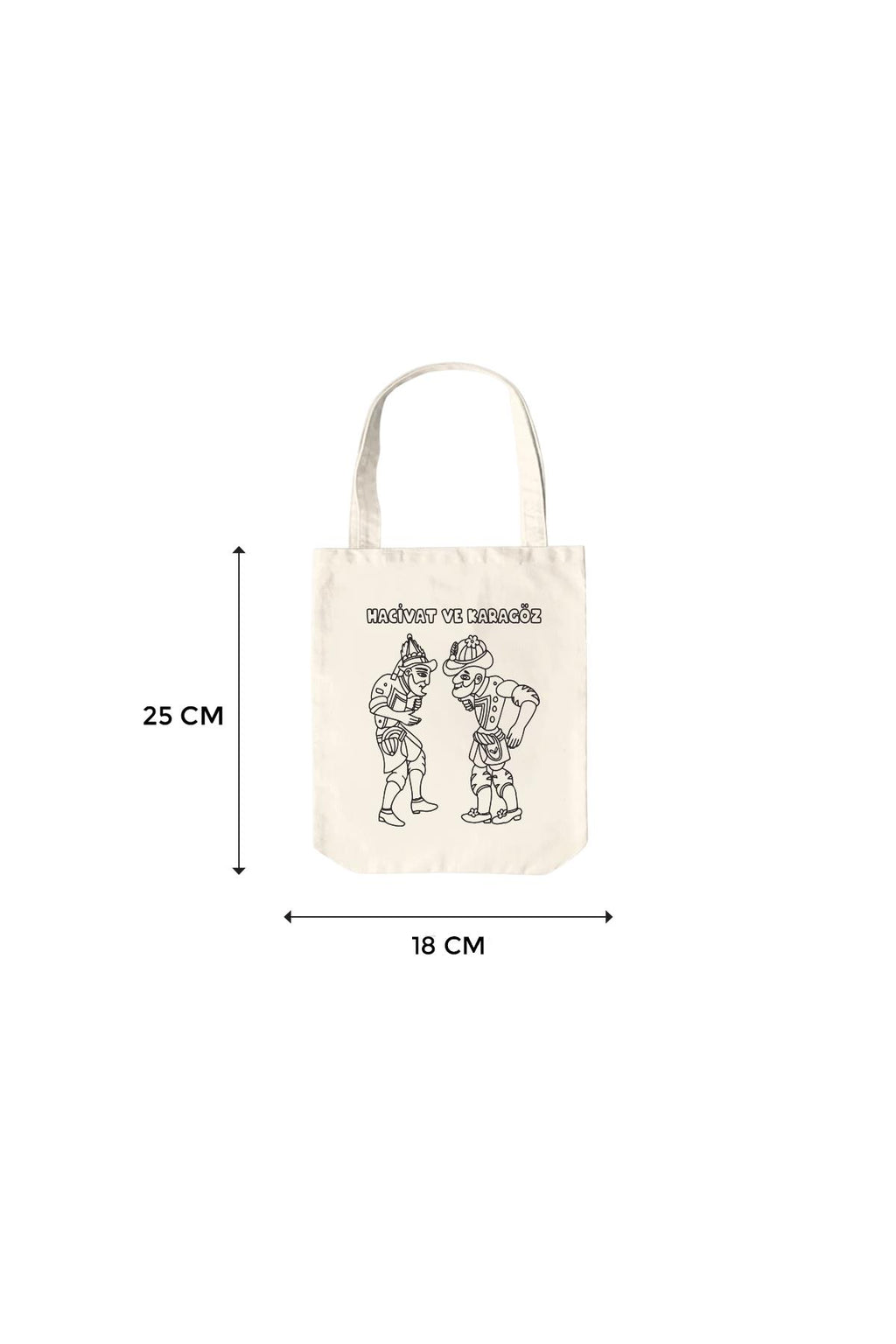 Çizgi Film Desenli Boyama Çantası - 10 Adet