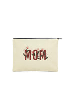 Clutch Mom Baskılı Kanvas Makyaj Çantası