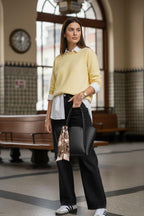 Siyah Lale Model Çanta