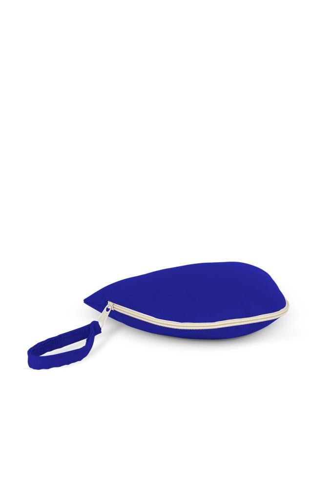 HAM BEZ CLUTCH ÇANTA | SAKS MAVİ (23X17)