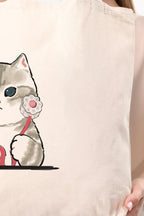 Kanvas Doktor Kedi Bez Çanta C1613