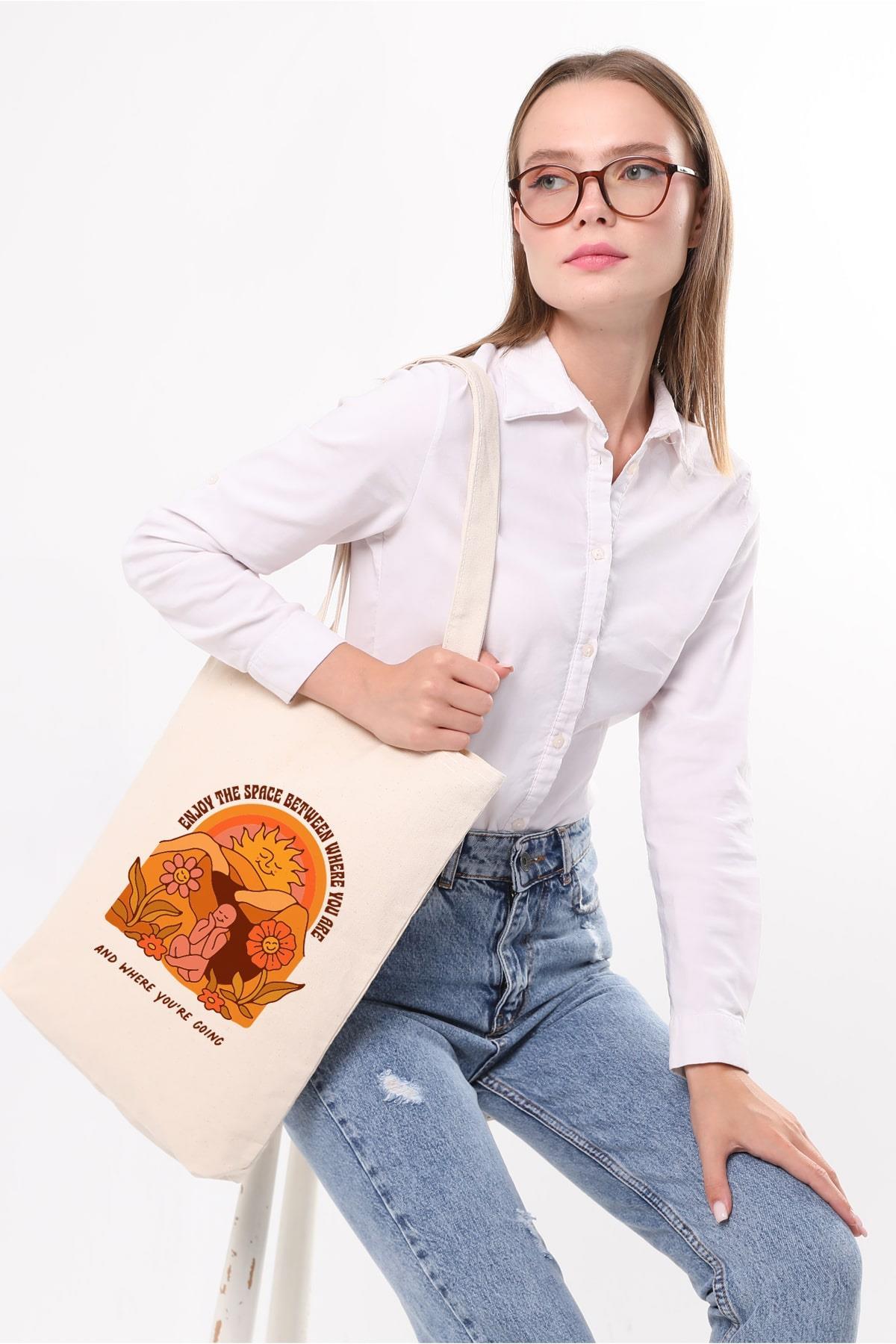 Kanvas Enjoy The Space Bez Çanta