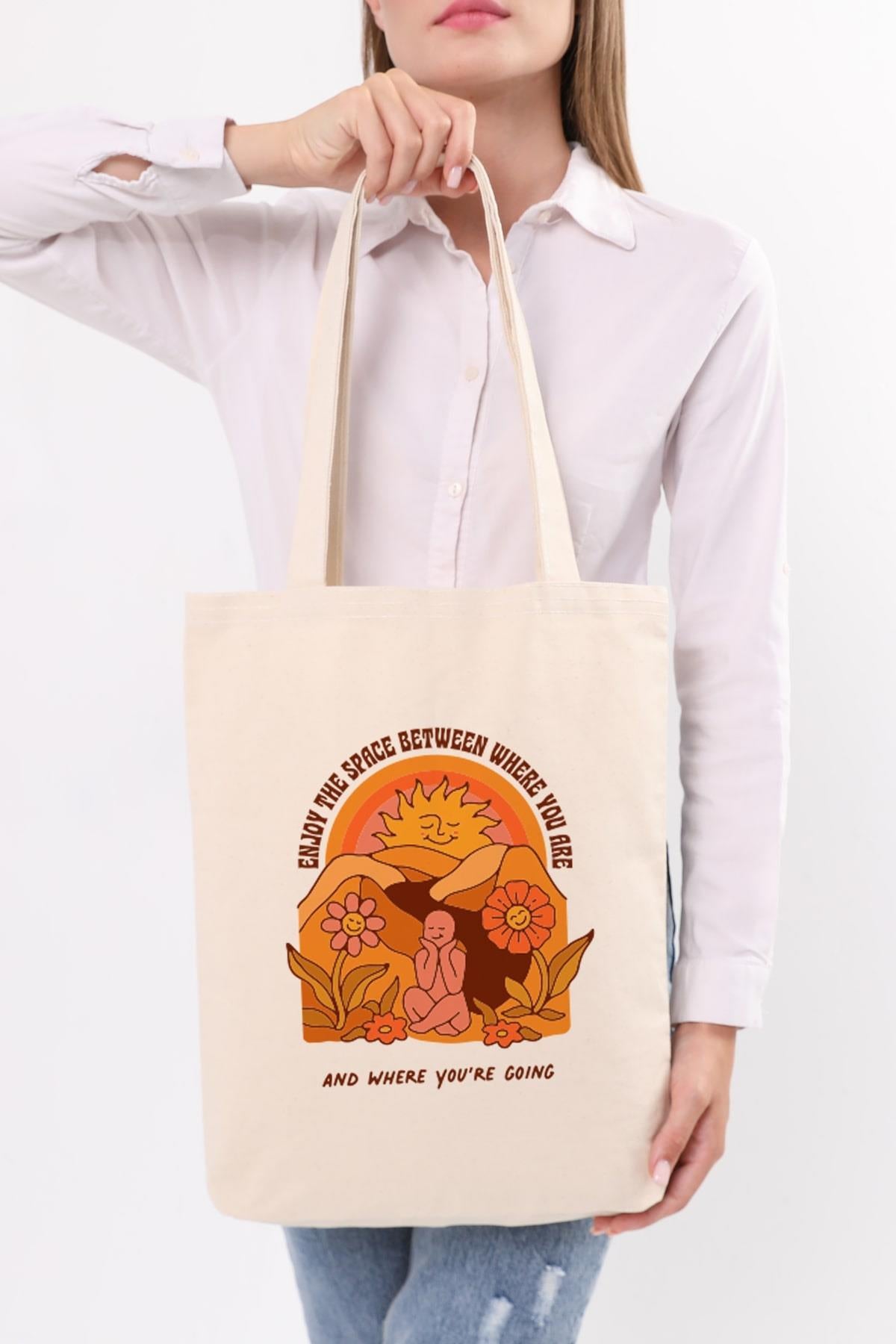 Kanvas Enjoy The Space Bez Çanta