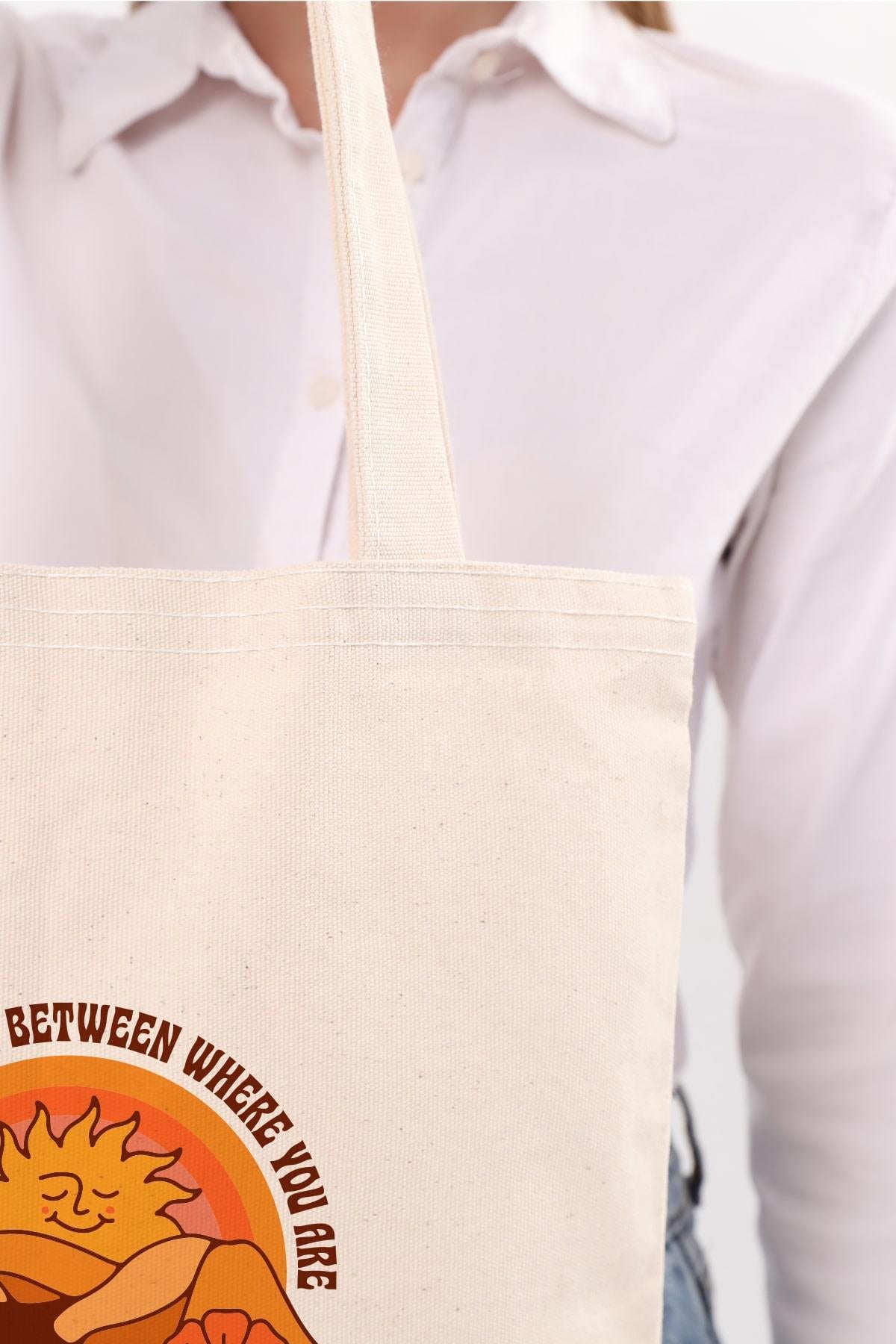 Kanvas Enjoy The Space Bez Çanta