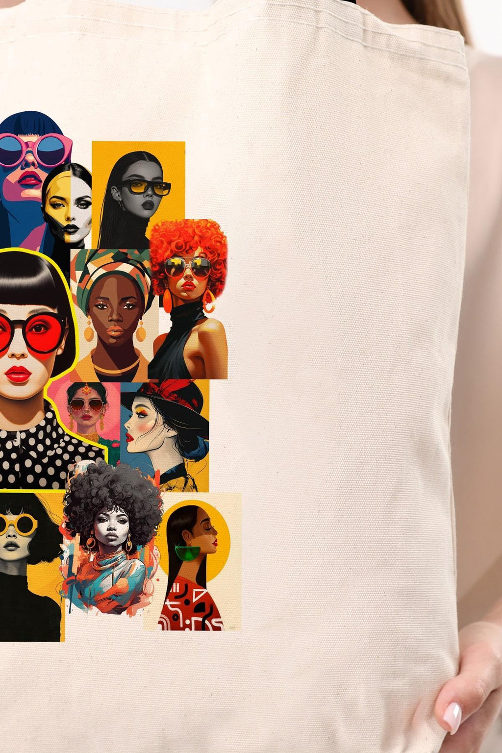 Kanvas Fashion Girls Baskılı Bez Çanta