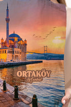 Kanvas İstanbul Ortaköy Baskılı Bez Çanta