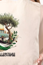 Kanvas Free Palestine Baskılı Bez Çanta
