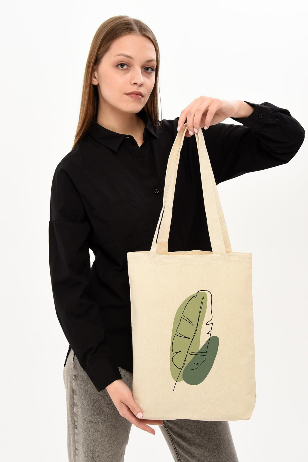 Kanvas Green Leaf Bez Çanta C0534