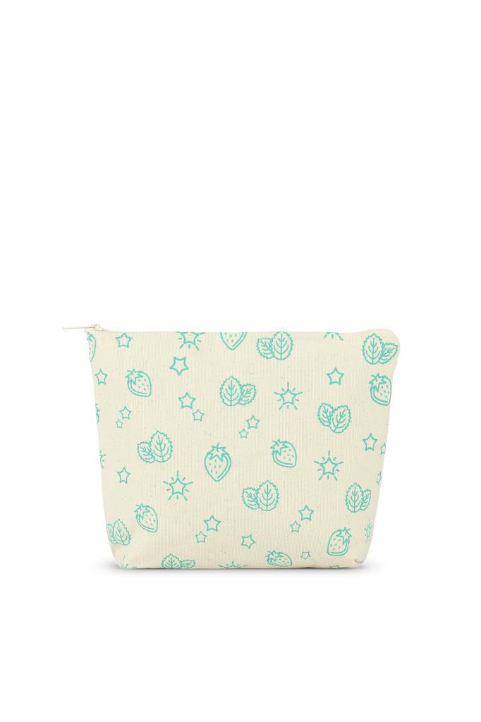 Kanvas Kumaş Clutch Çanta | Tek Taraf Şeffaf