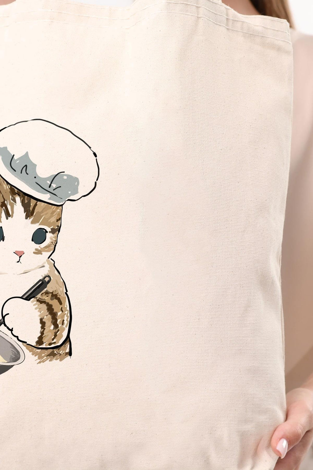 Kanvas Pastacı Kedi Bez Çanta C1615