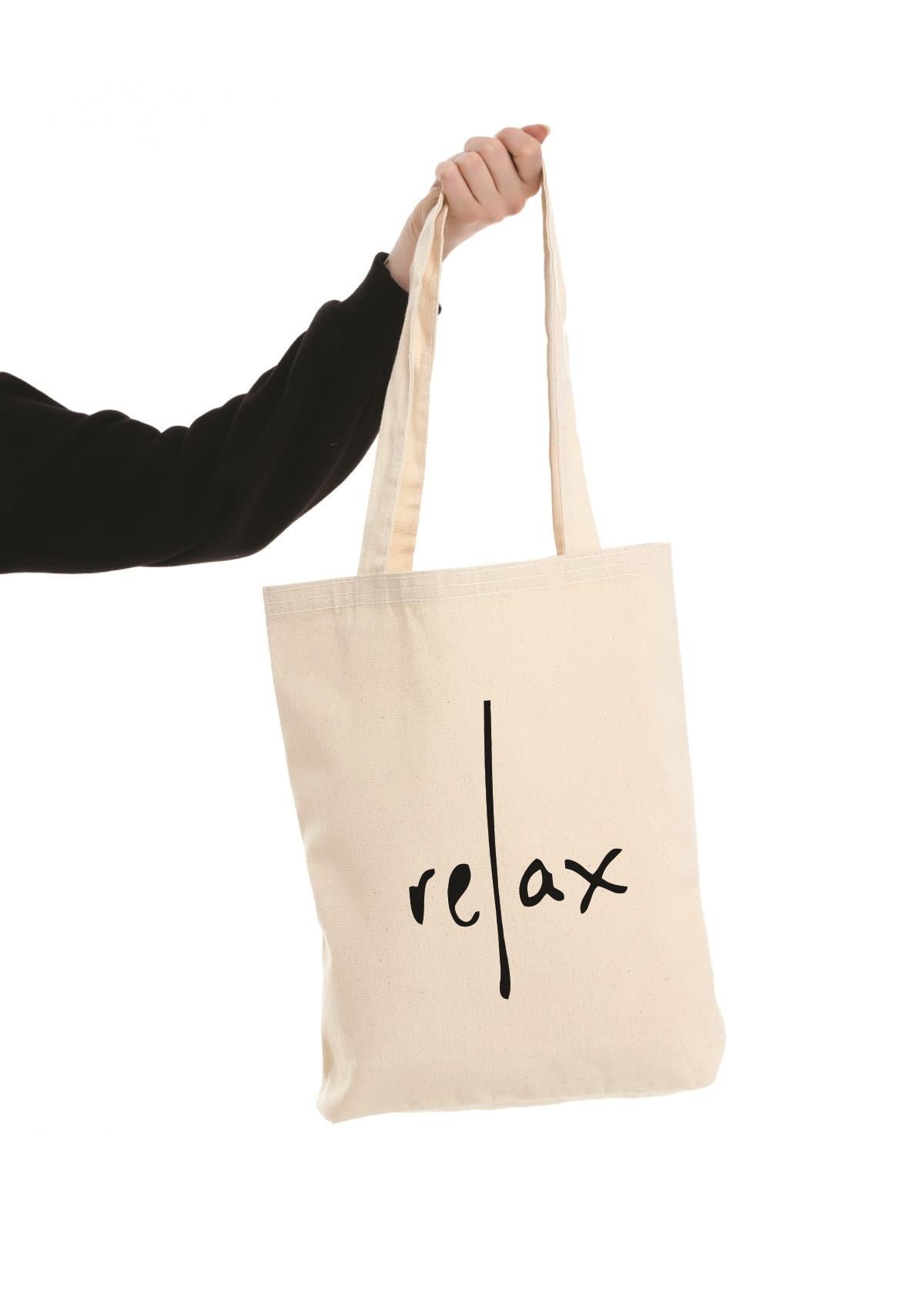 Kanvas Relax Baskılı Bez Çanta