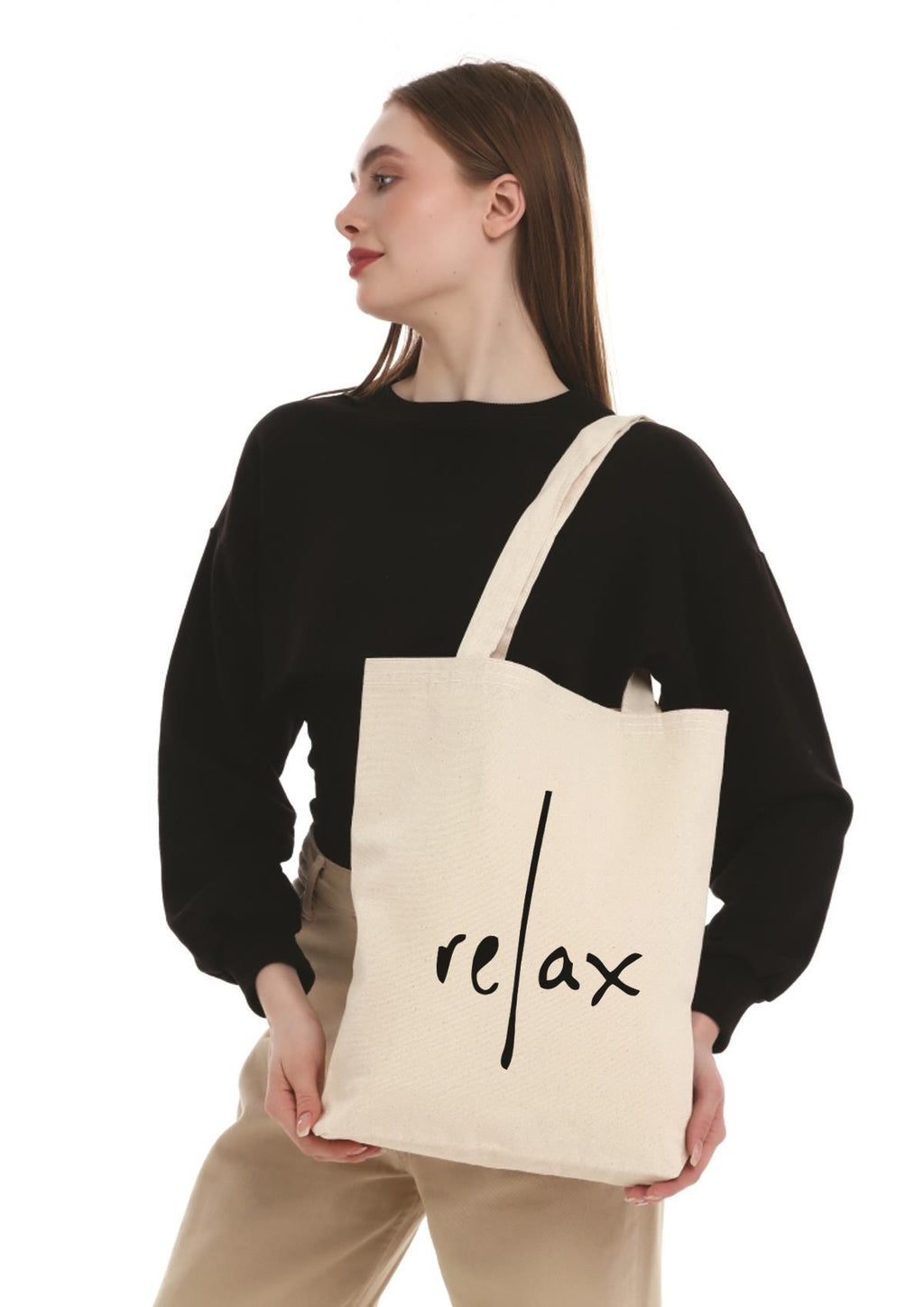 Kanvas Relax Baskılı Bez Çanta