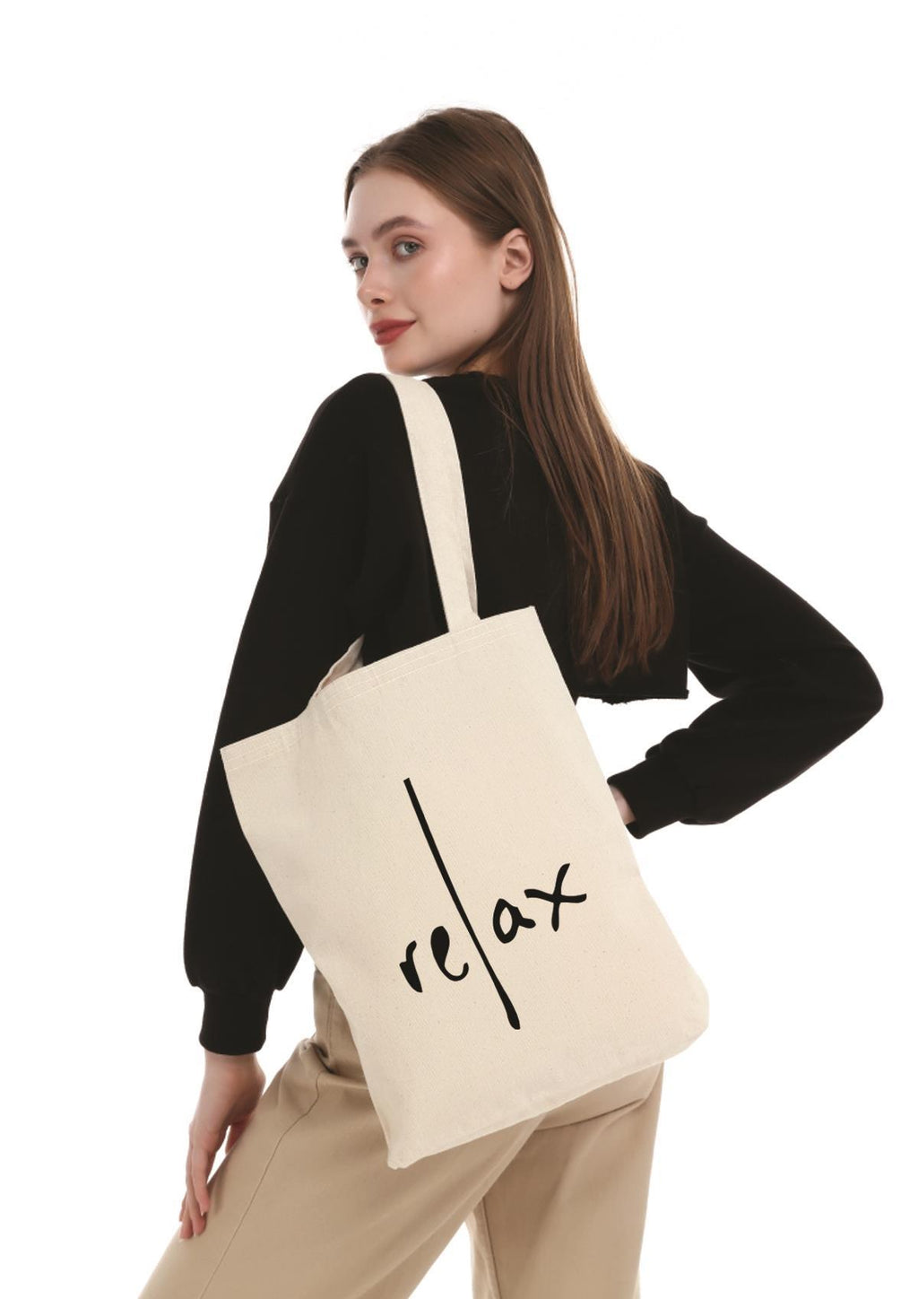Kanvas Relax Baskılı Bez Çanta