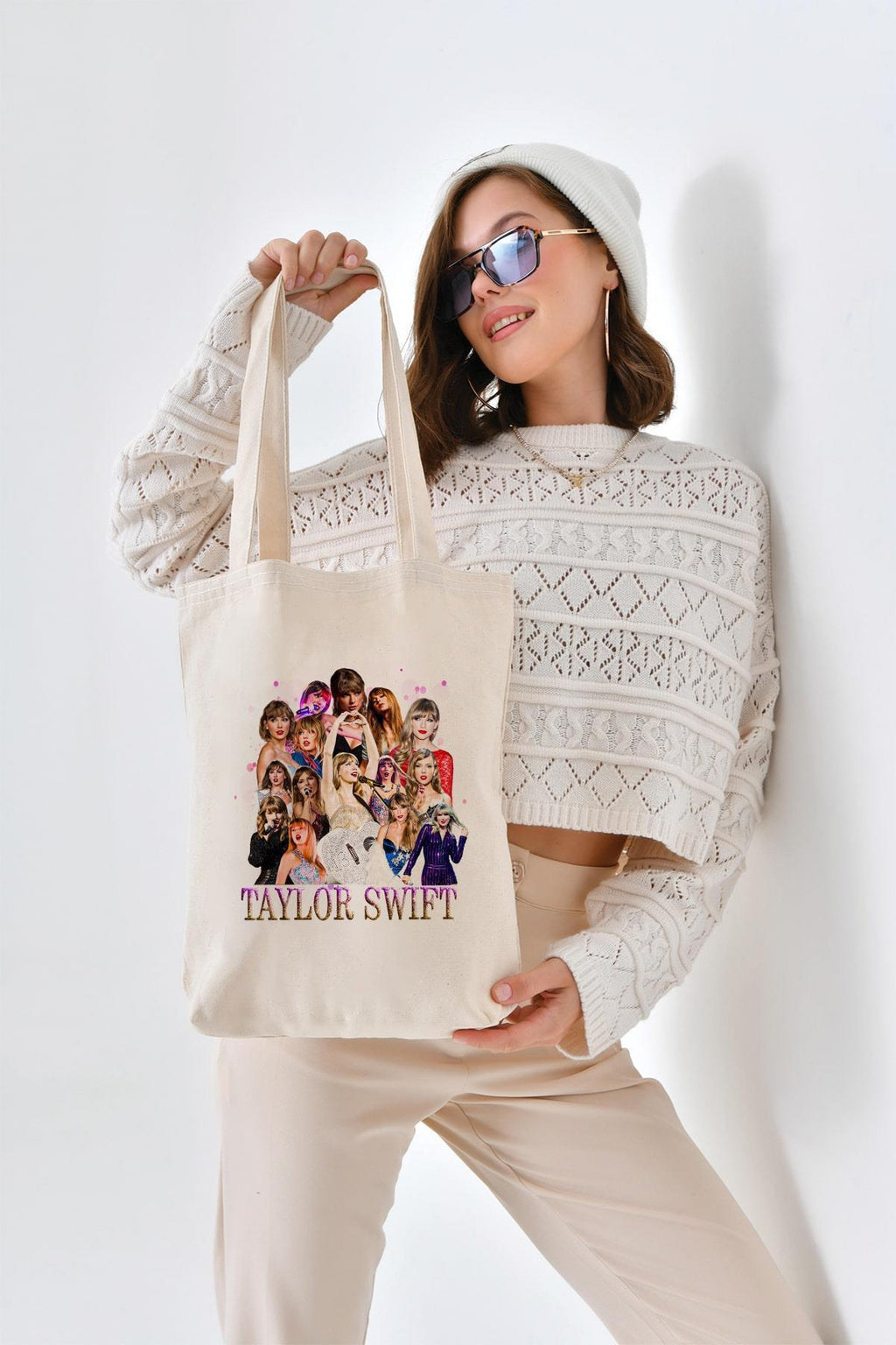 Kanvas Taylor Swift Baskılı Bez Çanta