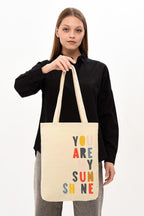 Kanvas You Are My Sun Baskılı Bez Çanta