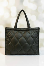 Yeşil Kapitone Çanta - Puffer Bag