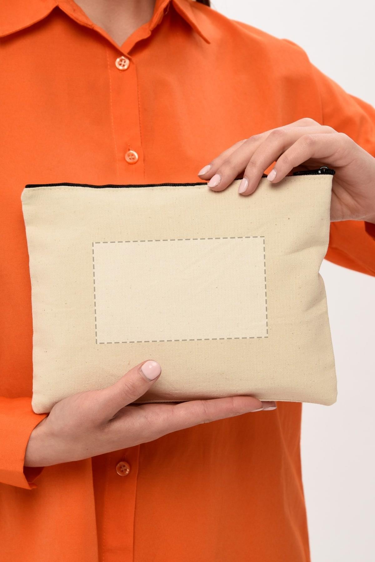 KİŞİYE ÖZEL BASKILI CLUTCH ÇANTA - 25X17 | TEK TARAFLI