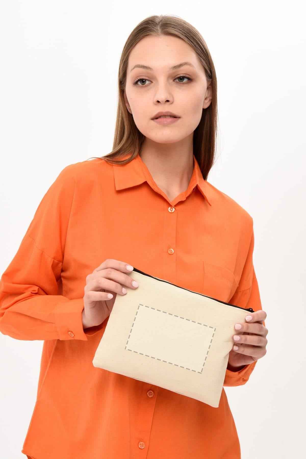 KİŞİYE ÖZEL BASKILI CLUTCH ÇANTA - 25X17 | TEK TARAFLI