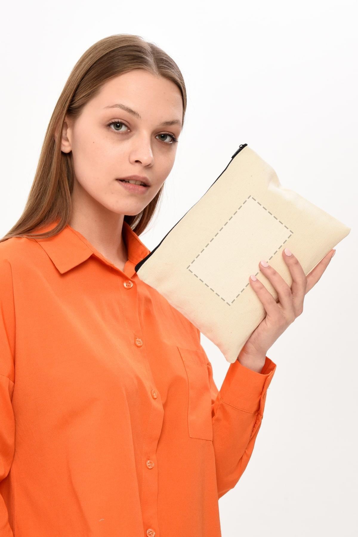 KİŞİYE ÖZEL BASKILI CLUTCH ÇANTA - 25X17 | TEK TARAFLI