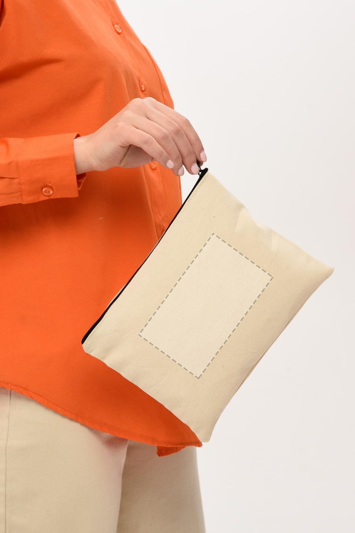 KİŞİYE ÖZEL BASKILI CLUTCH ÇANTA - 25X17 | TEK TARAFLI