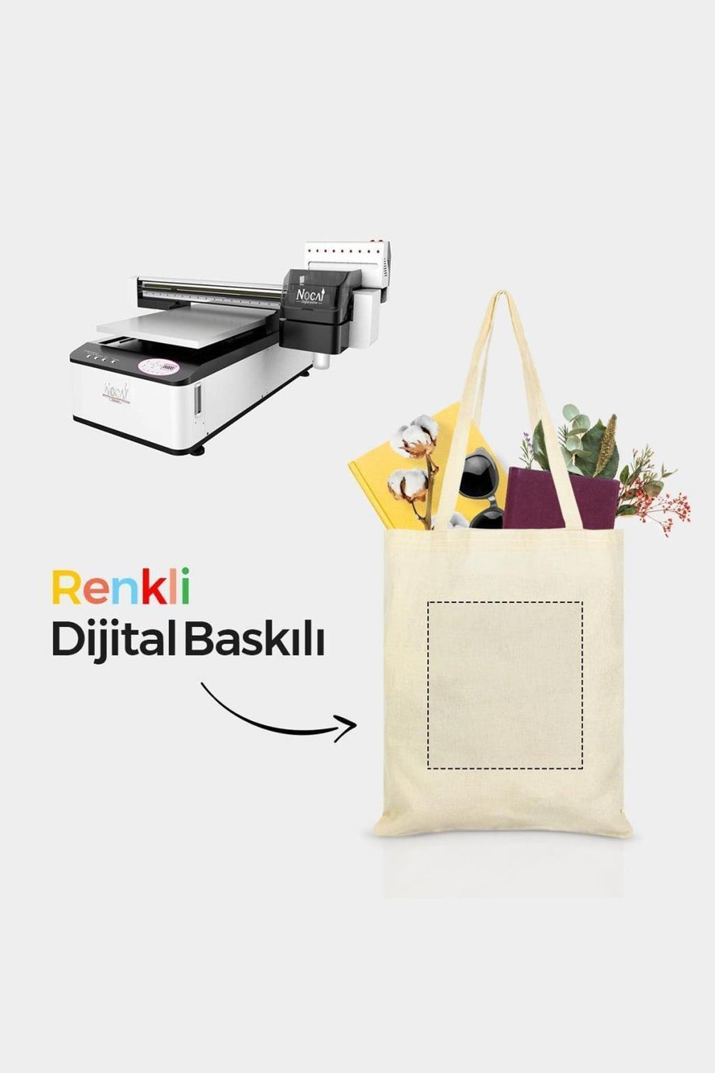 KİŞİYE ÖZEL BASKILI HAM BEZ ÇANTA - 35X40 | TEK TARAFLI