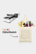 KİŞİYE ÖZEL BASKILI HAM BEZ ÇANTA - 35X40 | TEK TARAFLI