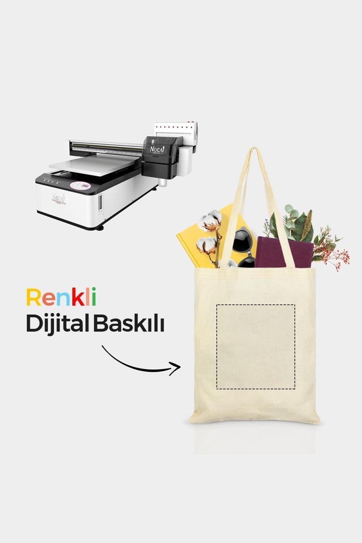 KİŞİYE ÖZEL BASKILI HAM BEZ ÇANTA - 35X40 | TEK TARAFLI