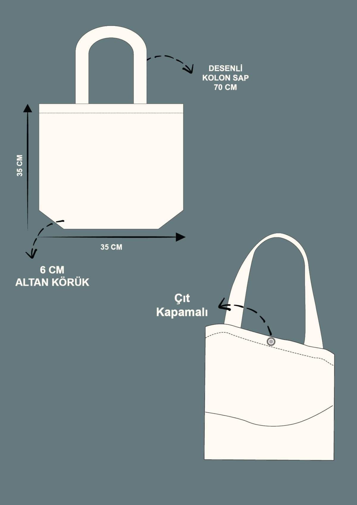 Kamuflaj Desen Saplı Kanvas Çanta | Çıtlı