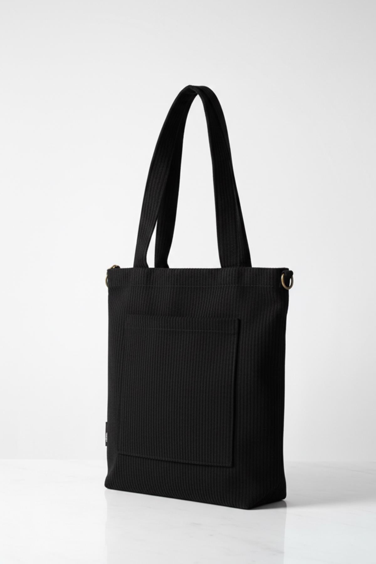 Volera Model Siyah Kadife Çanta