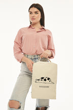 Moooooody Baskılı Kanvas Sırt Çantası