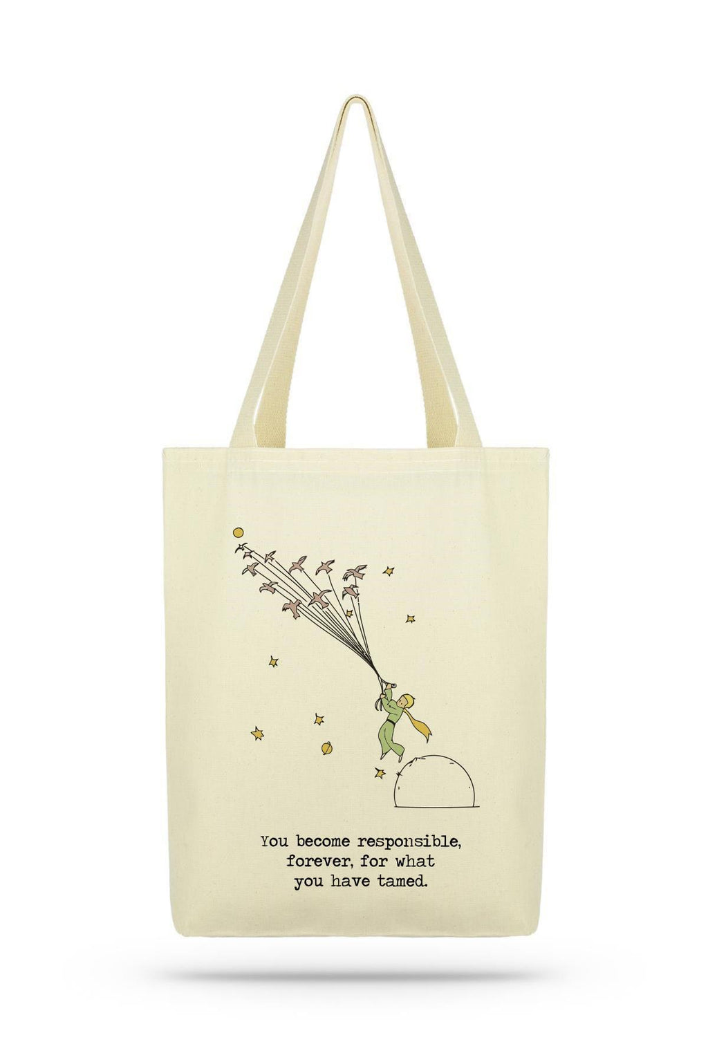 Paket Bird Little Prince Kanvas Kumaş Bez Çanta