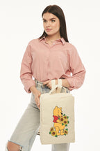 Pooh Baskılı Kanvas Sırt Çantası