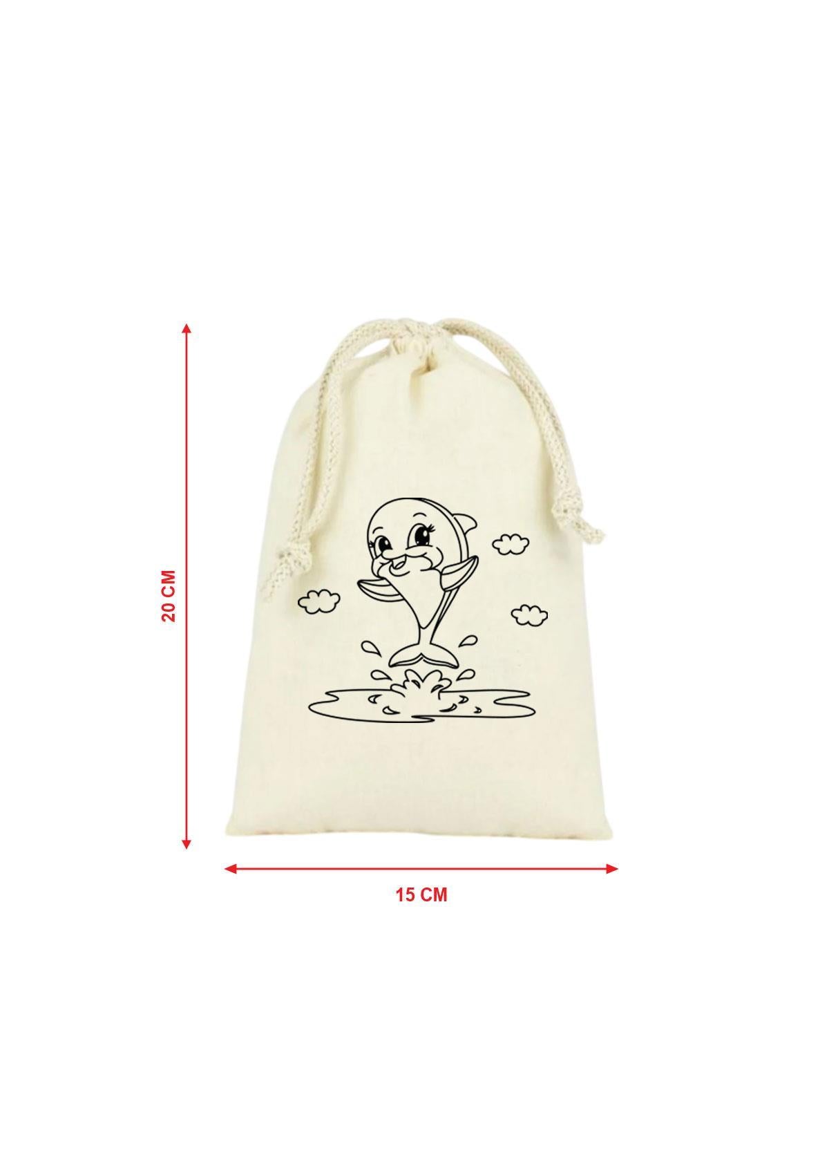 Hayvan Figürlü Boyama Kesesi 10 adet