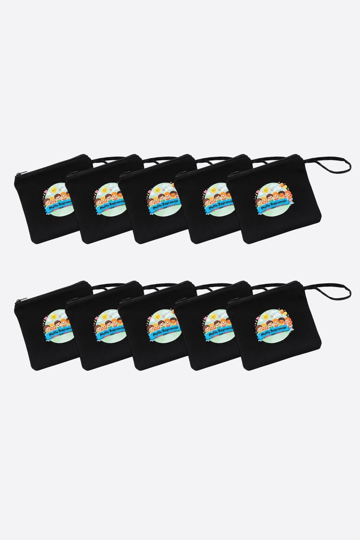 Mutlu Bayramlar Baskılı Çocuk Hediyelik Çanta – 10 Adet