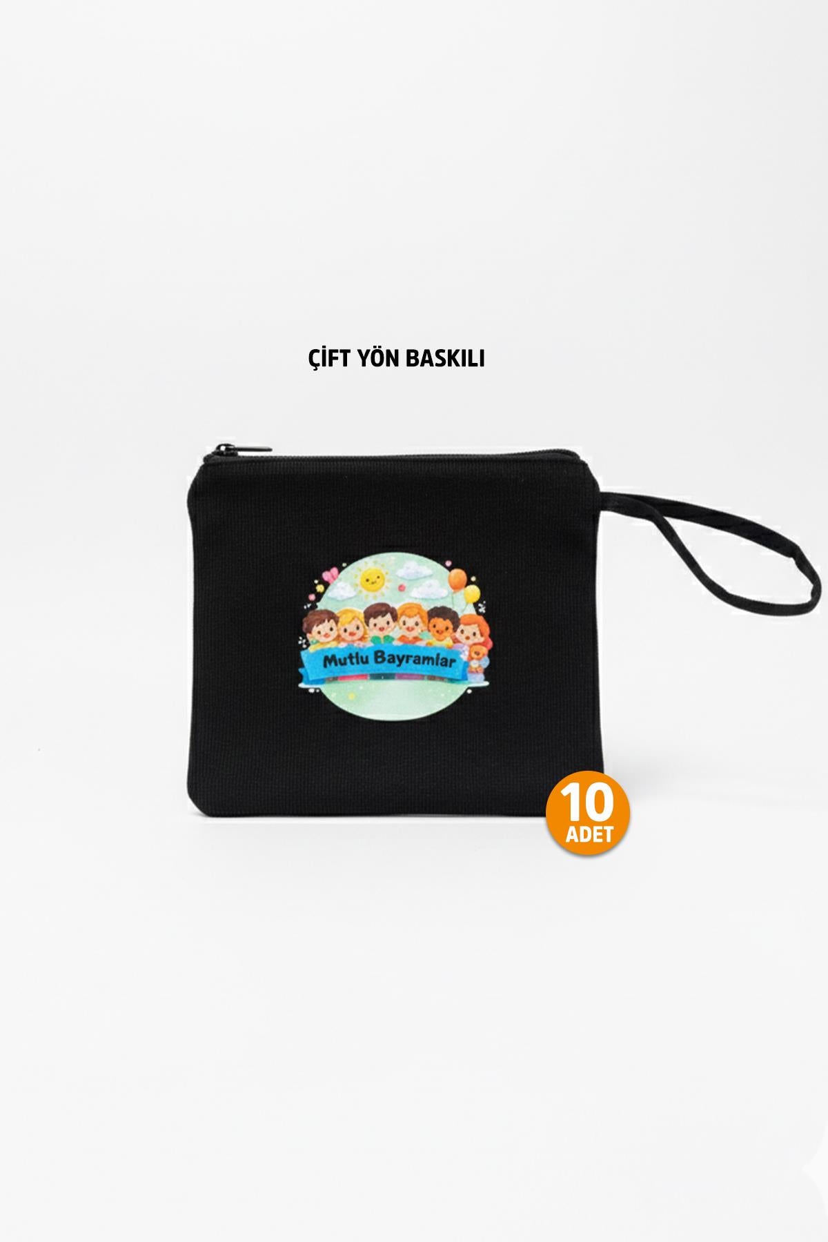 Mutlu Bayramlar Baskılı Çocuk Hediyelik Çanta – 10 Adet