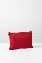 KIRMIZI KANVAS KUMAŞ CLUTCH ÇANTA | 3 ADET