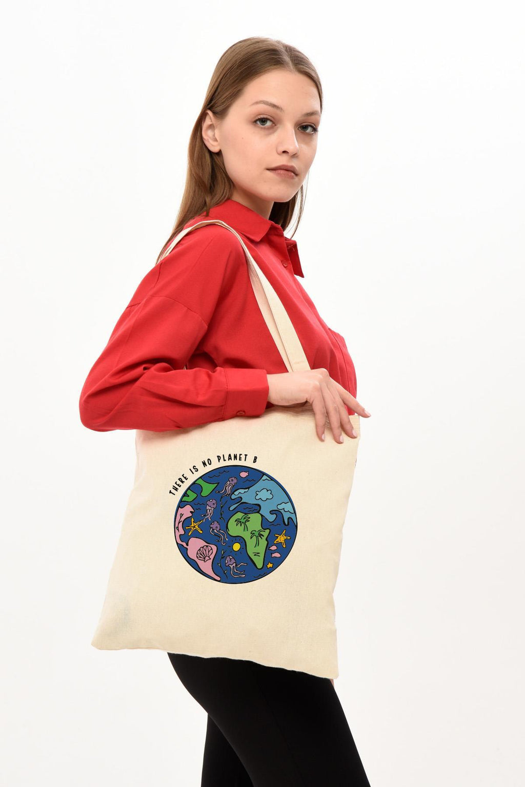 There Is No Planet B Baskılı Bez Çanta