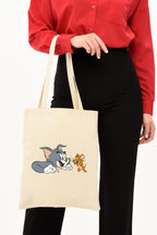 Tom ve Jerry Baskılı Bez Çanta