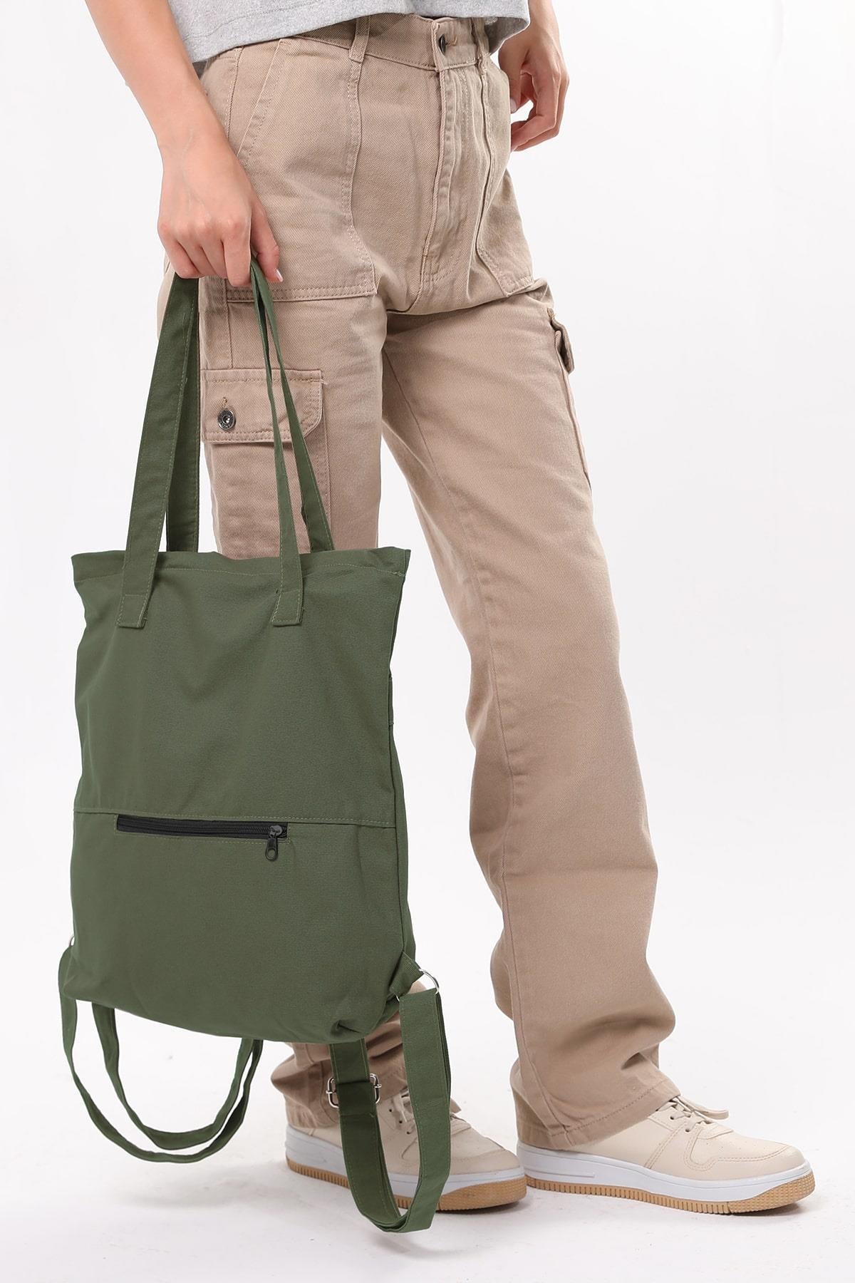 Unisex Koyu Yeşil Sırt Çantası